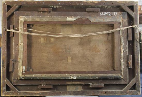 A. Hulk Shipping at sea, 18 x 30in.